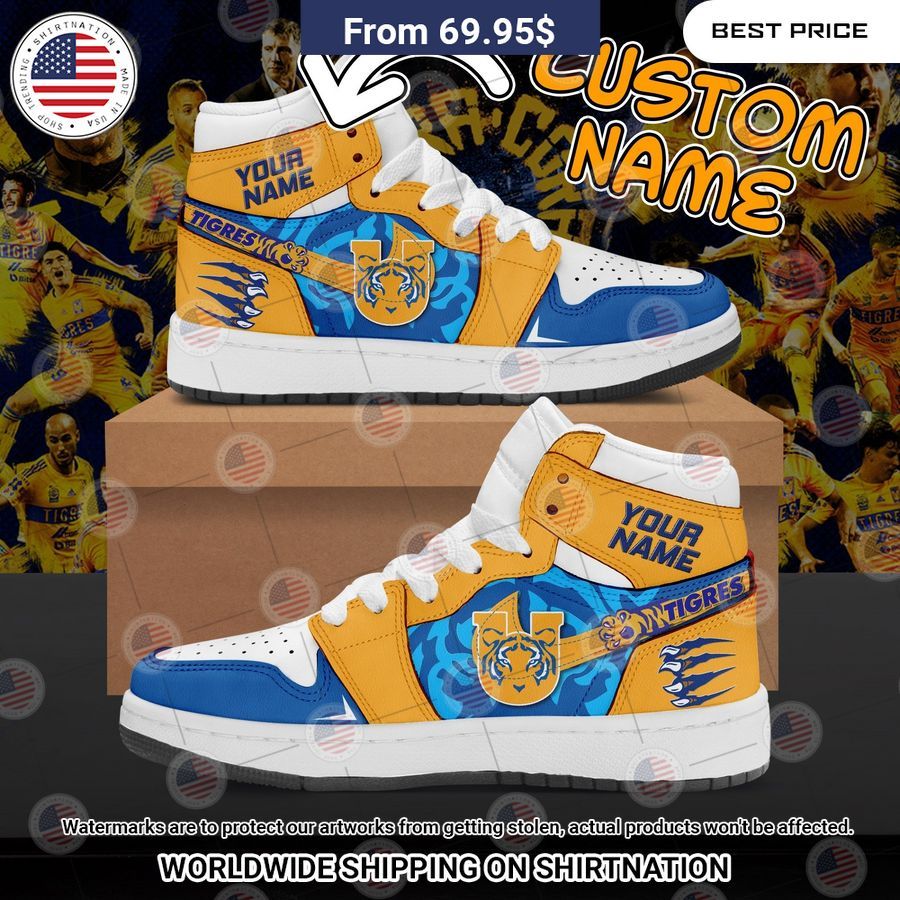 Tigres UANL Custom Air Jordan 1 You are always best dear