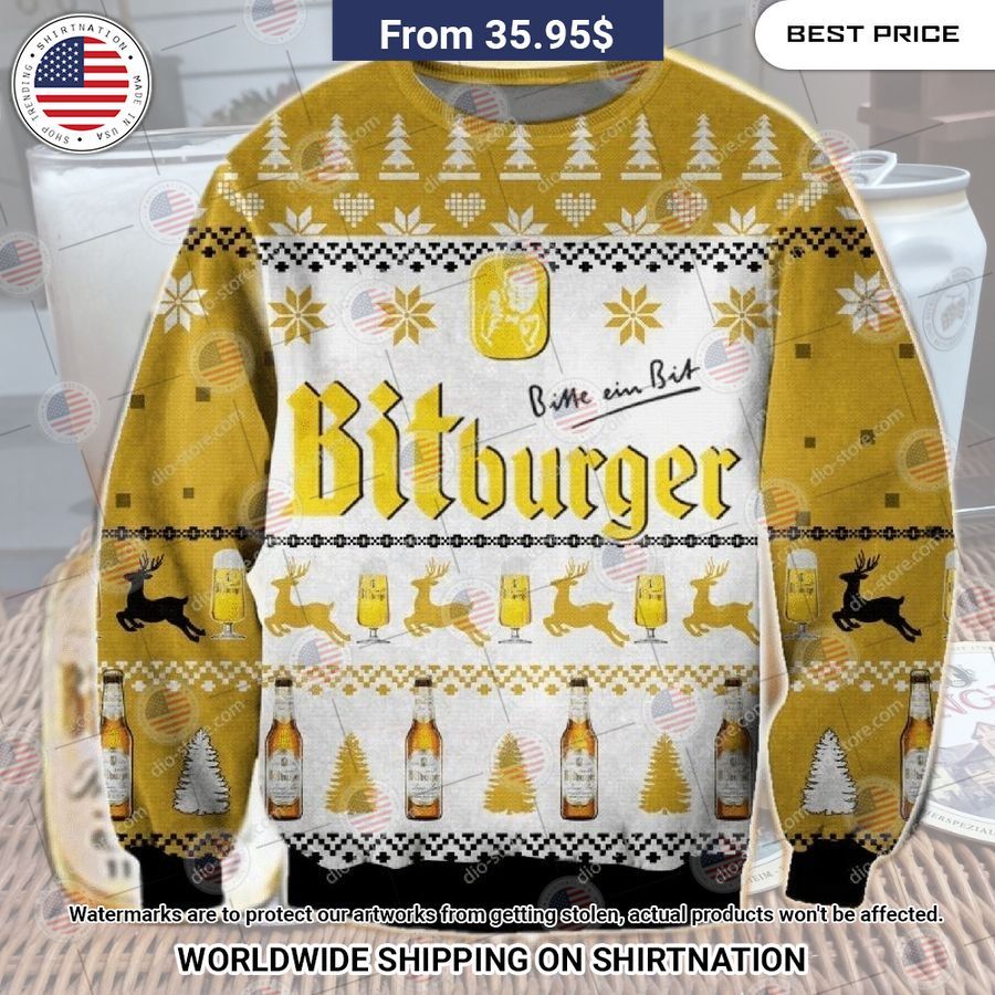 Bitburger Christmas Sweater Good click