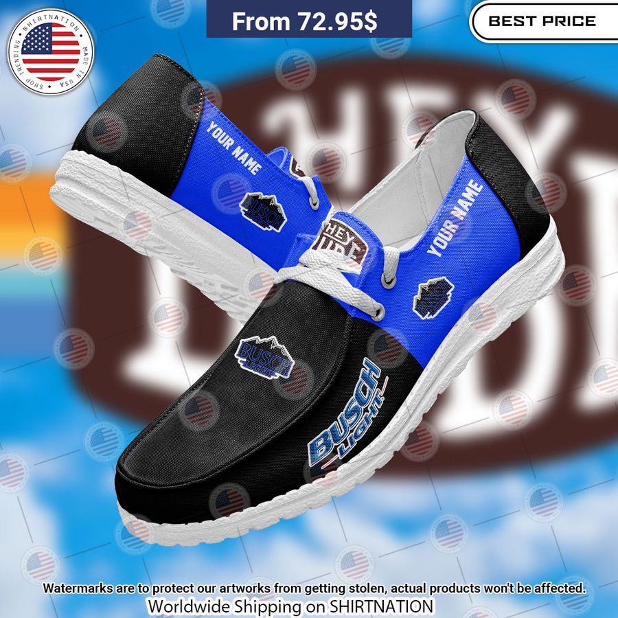 Busch Light Custom Hey Dude Shoes You look lazy