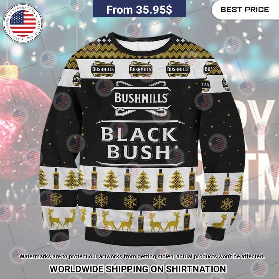 Bushmills Black Bush Christmas Sweater Nice Pic