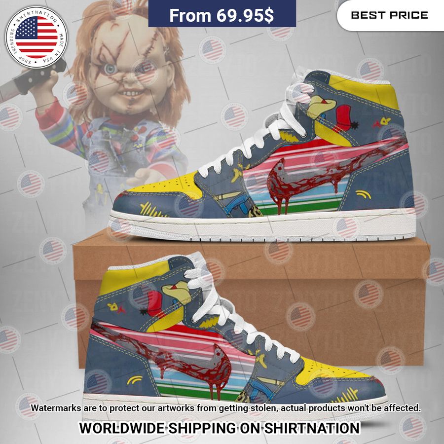 Chucky Halloween Jordan High Top Impressive picture.