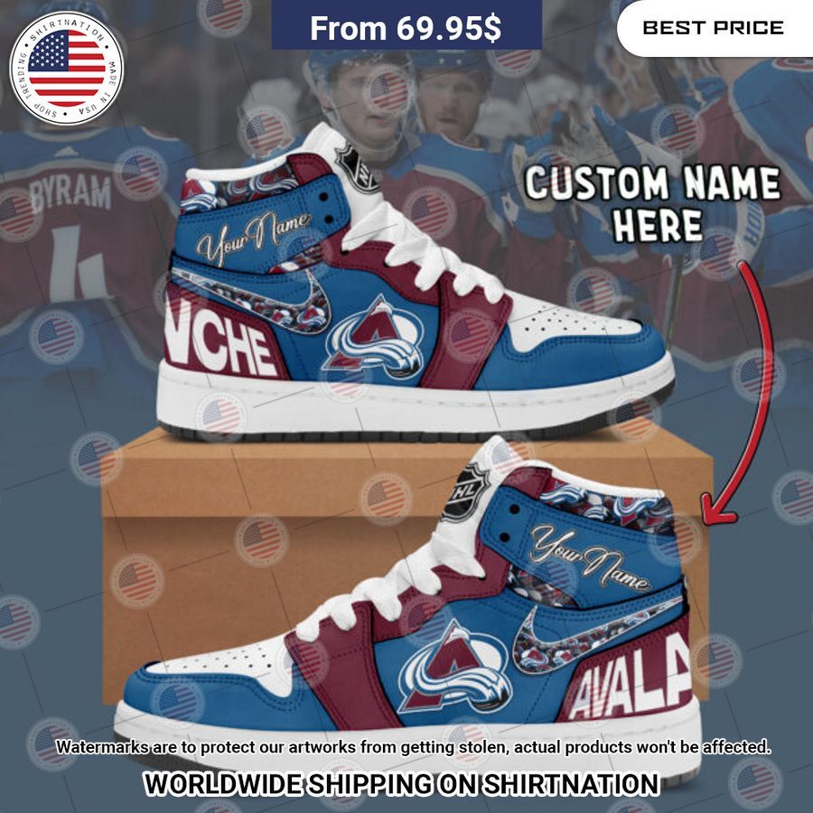 colorado avalanche custom nike air jordan high top shoes 2 366.jpg