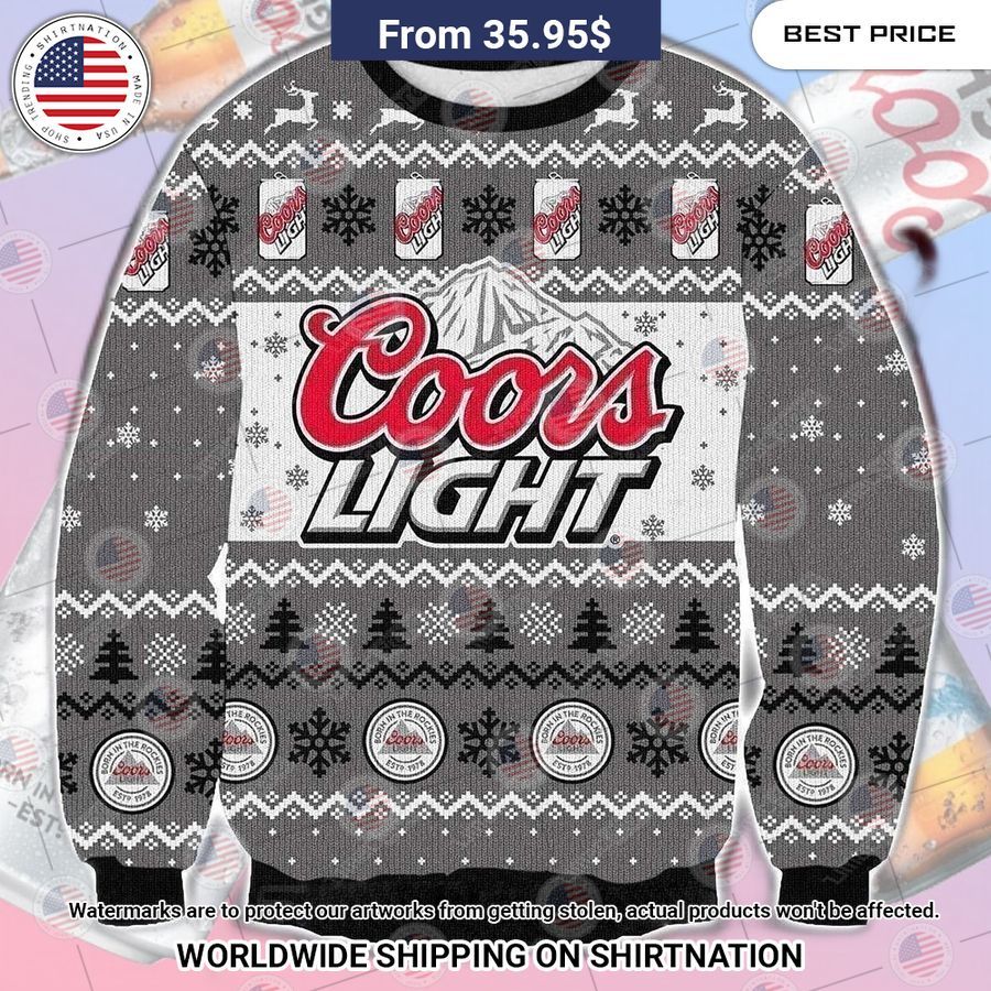 Coors Light beer Sweater Your face has eclipsed the beauty of a full moon