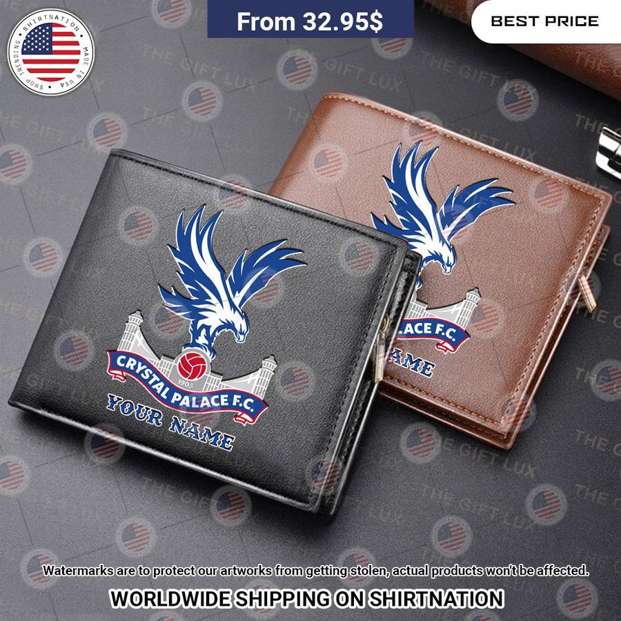 Crystal Palace Custom Leather Wallet You look cheerful dear