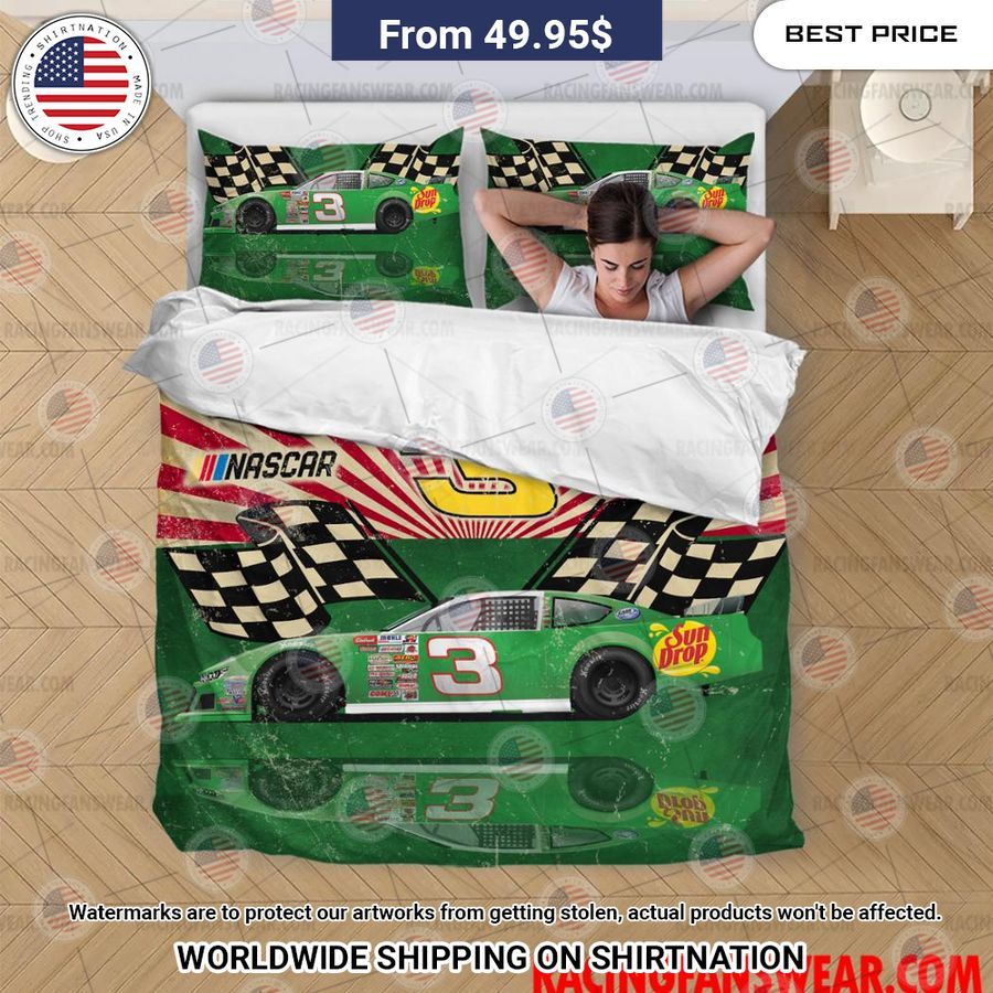 Dale Earnhardt Jr Nascar Racing Bedding Set Natural and awesome