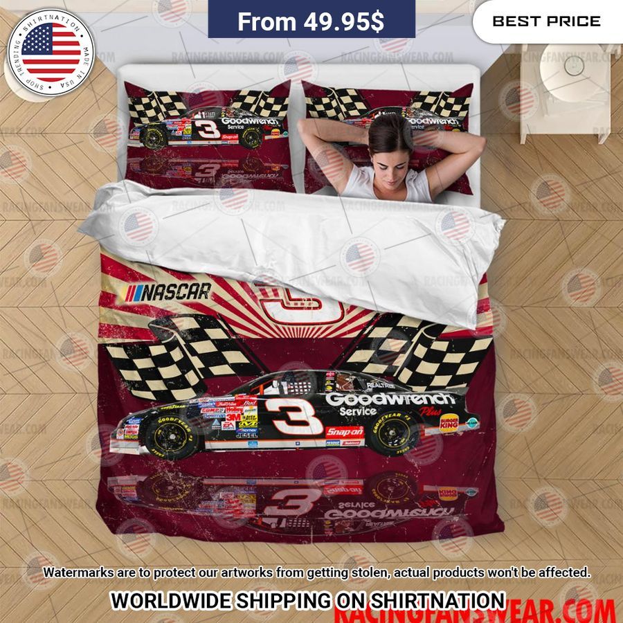 Dale Earnhardt Nascar Racing Bedding Set Stand easy bro