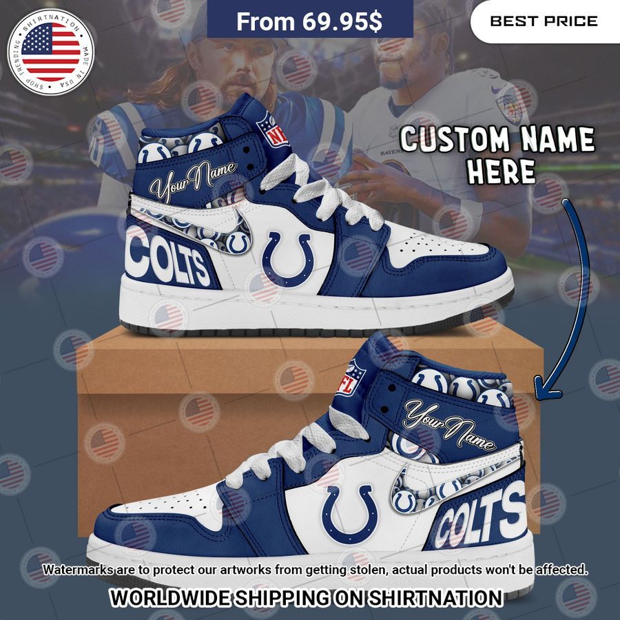 Indianapolis Colts Custom Air Jordan 1 Stunning