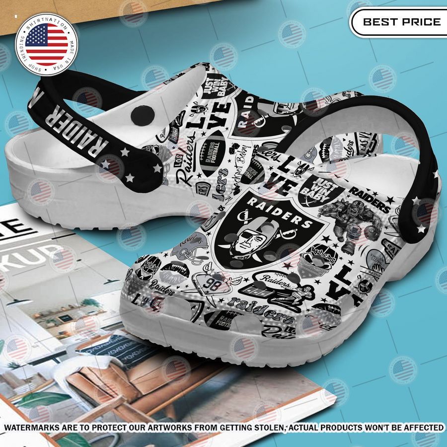 Las Vegas Raiders Crocband Shoes Super sober