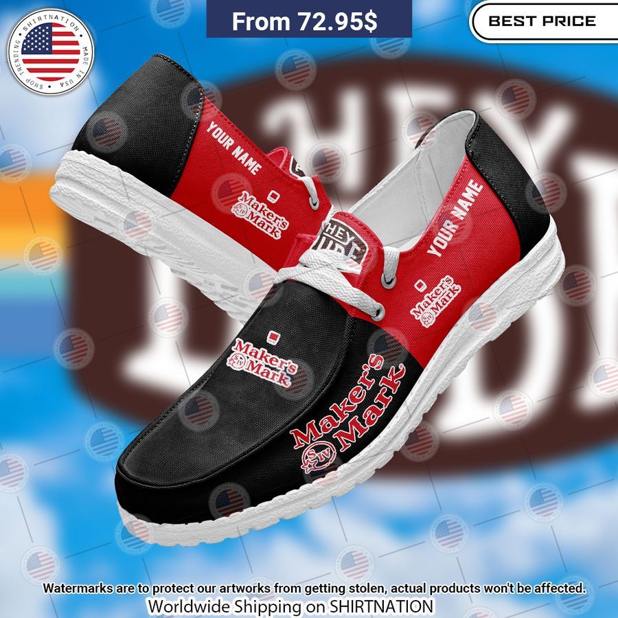 Maker'S Mark Custom Hey Dude Shoes Best couple on earth