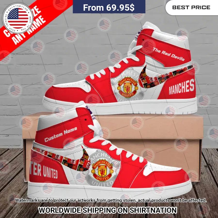 Manchester United Custom Air Jordan 1 Coolosm