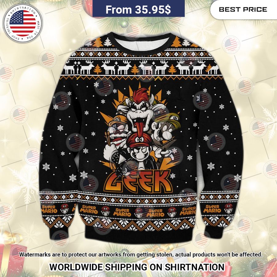 Mario Ugly Christmas Sweater This is your best picture man