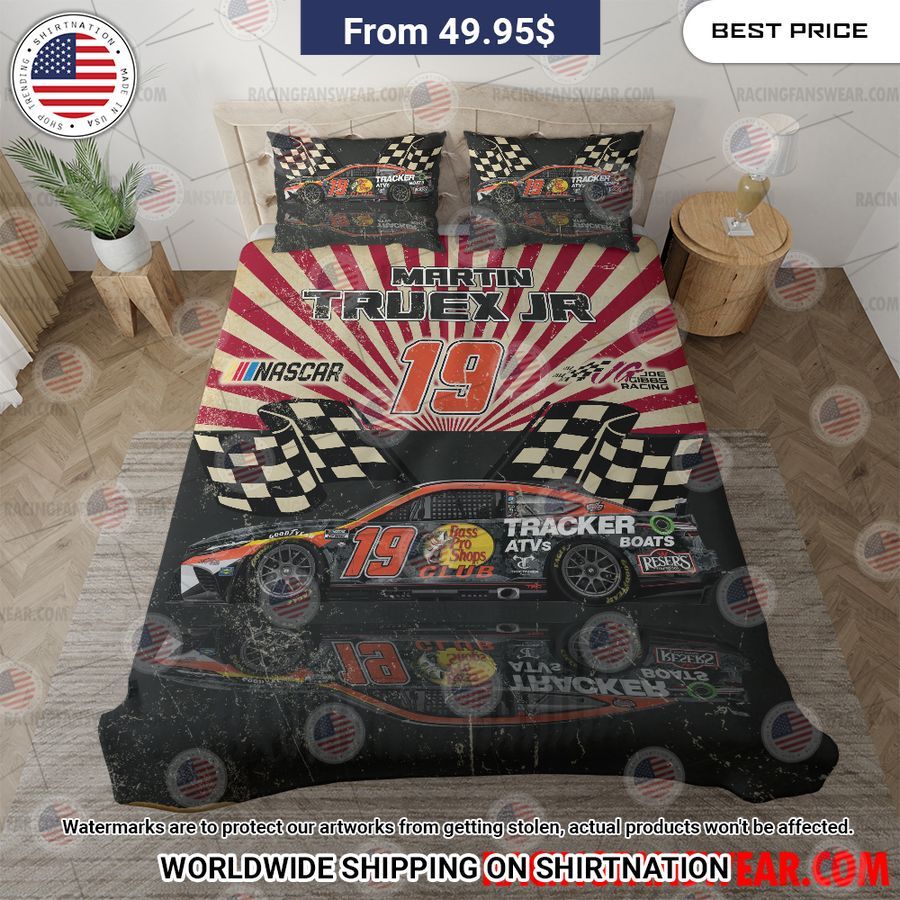 MartinTruexJr Nascar Racing Bedding Set Eye soothing picture dear