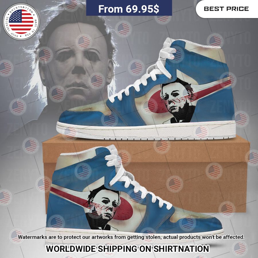 Michael Myers Halloween Jordan High Top Elegant picture.