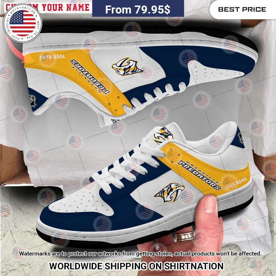 Nashville Predators Custom Nike dunk low Loving click