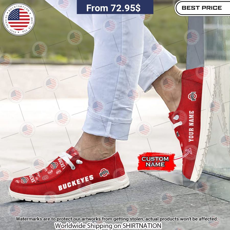 Ohio State Buckeyes Custom Hey Dude Shoes Good look mam