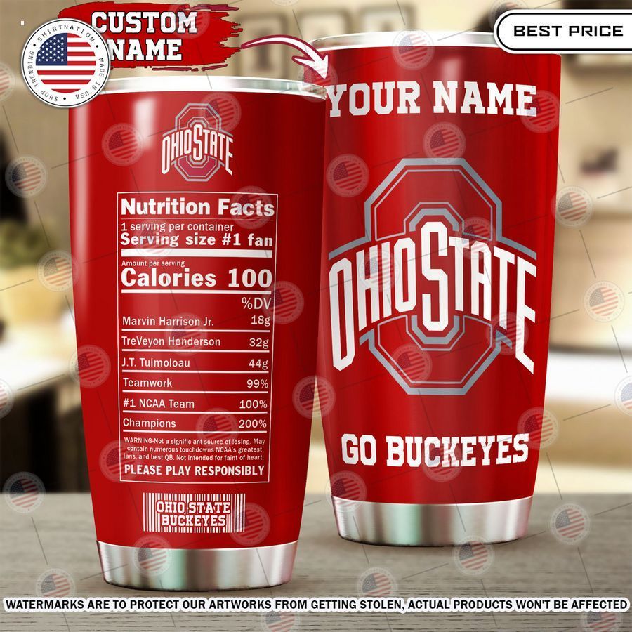 Ohio State Buckeyes Custom Tumbler Stunning