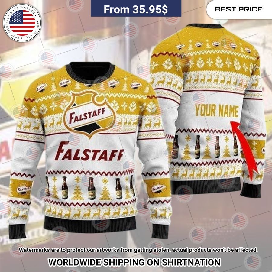 Personalized Falstaff Beer Sweater How did you learn to click so well