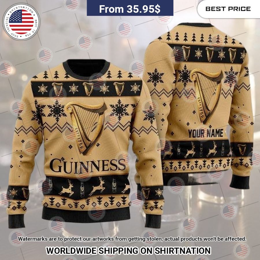 Personalized Guinness Beer Sweater Nice elegant click