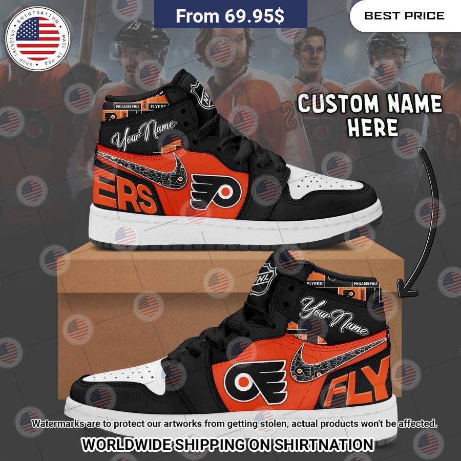 philadelphia flyers custom nike air jordan high top shoes 1 661.jpg