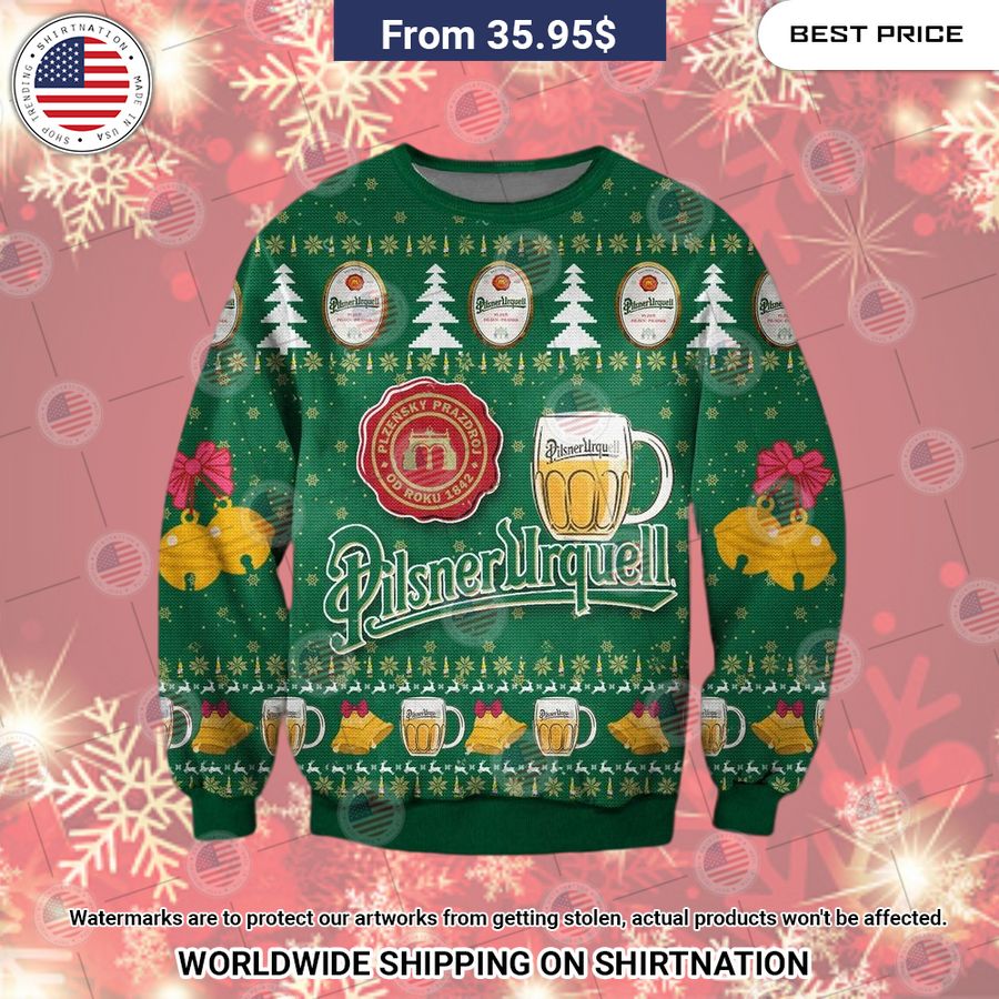 Pilsner Urquell Christmas Sweater Elegant and sober Pic