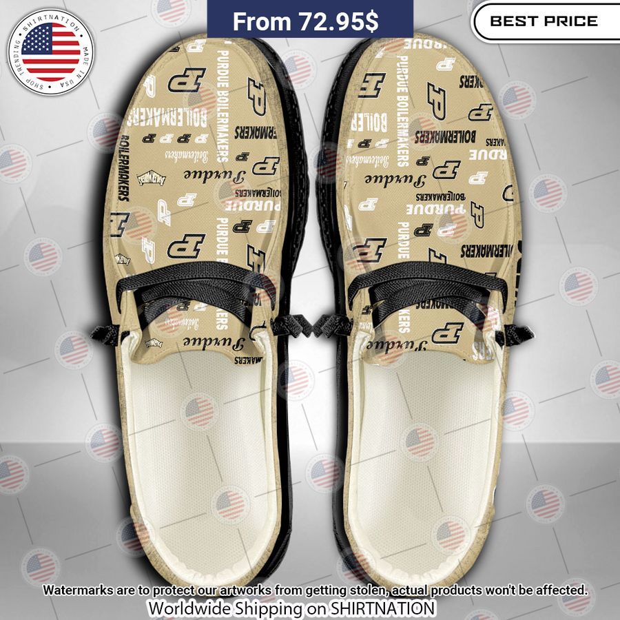 Purdue Boilermakers Custom Hey Dude Shoes Nice photo dude