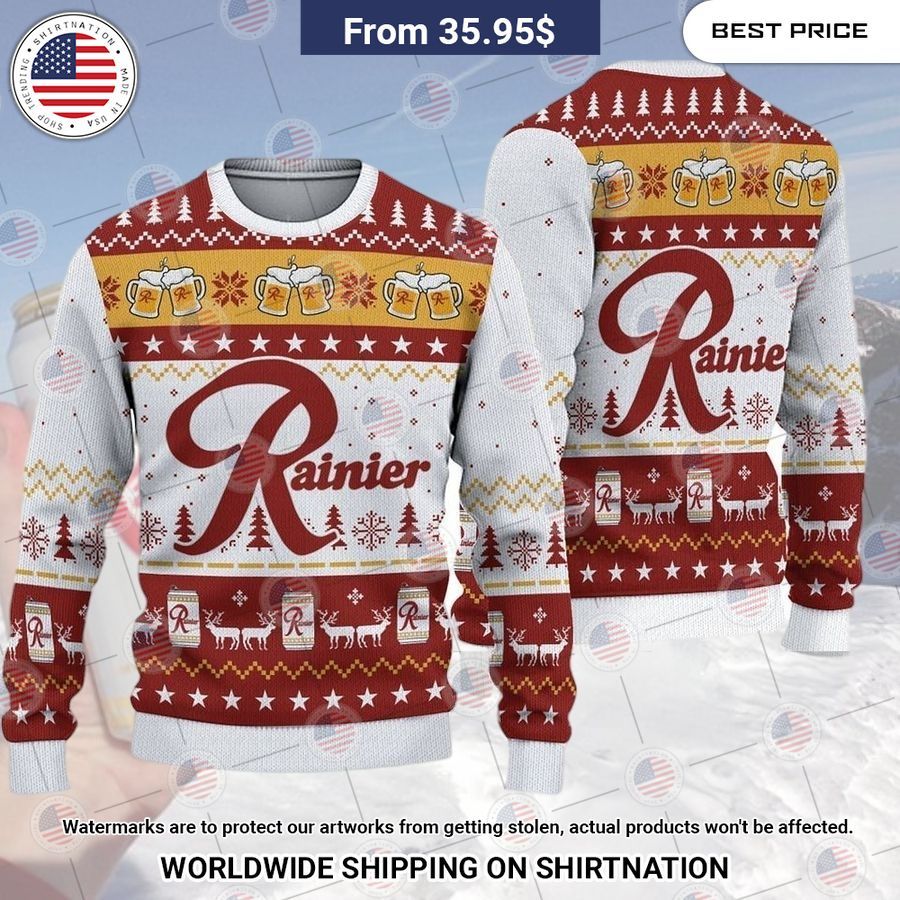 Rainier Beer Christmas Sweater It is more than cute