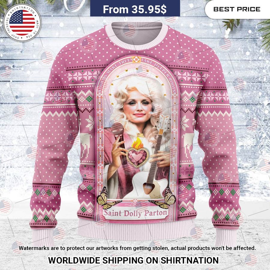 Saint Dolly Parton Celebrity Sweater Heroine