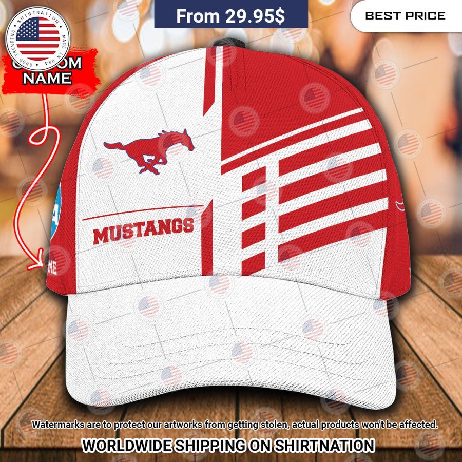 SMU Mustangs Custom Polo Shirt Cutting dash