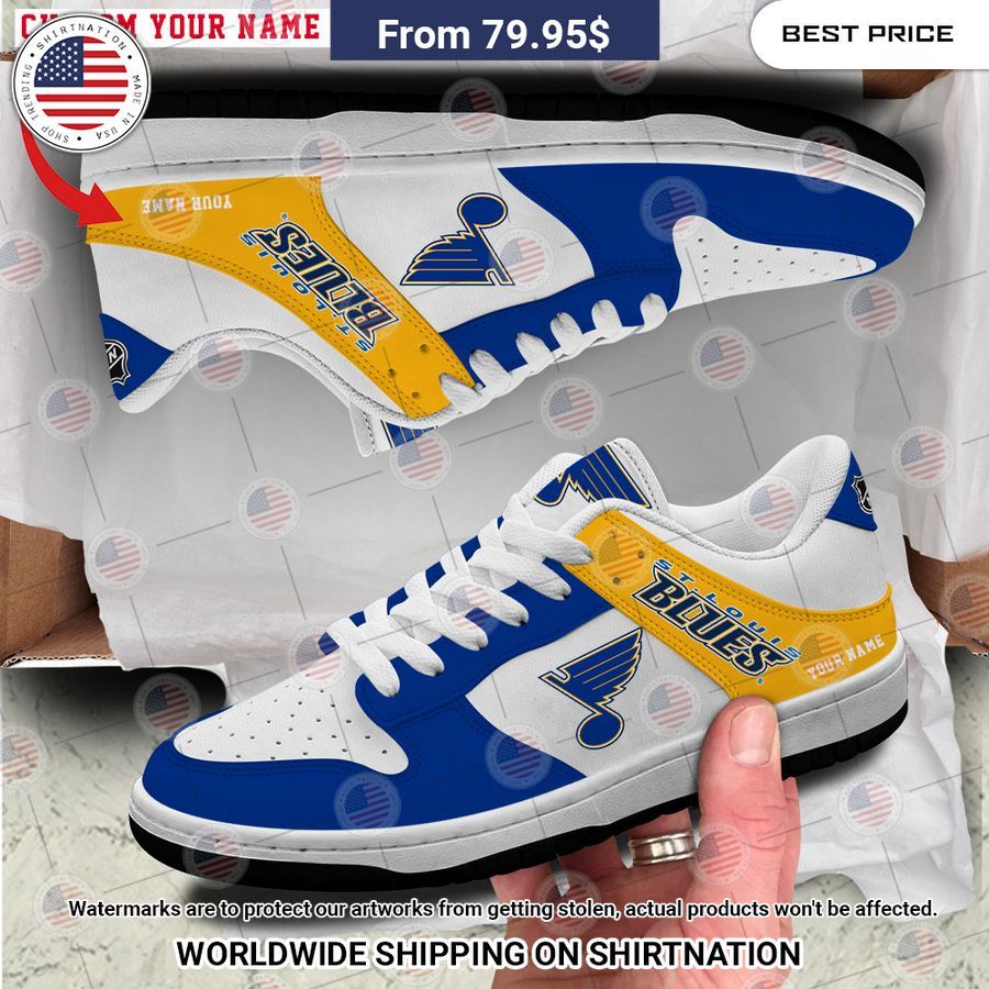 St Louis Blues Custom Nike dunk low Cuteness overloaded