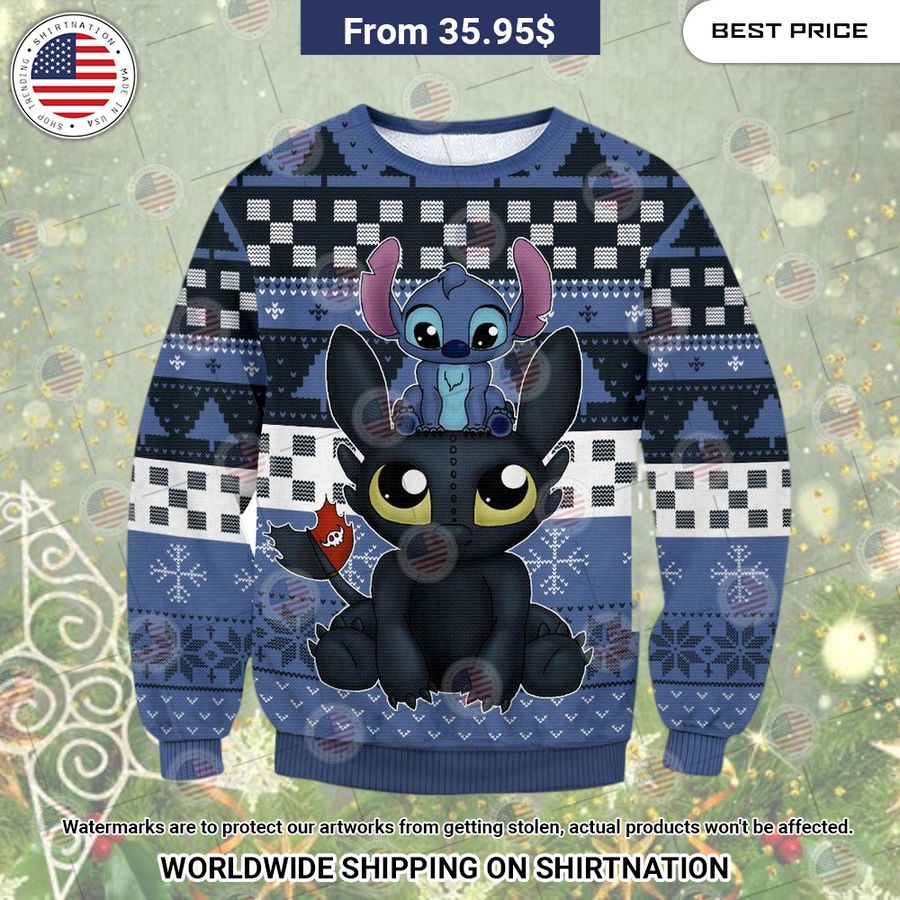 Stitch and Angel Stitch Christmas Sweater Best picture ever