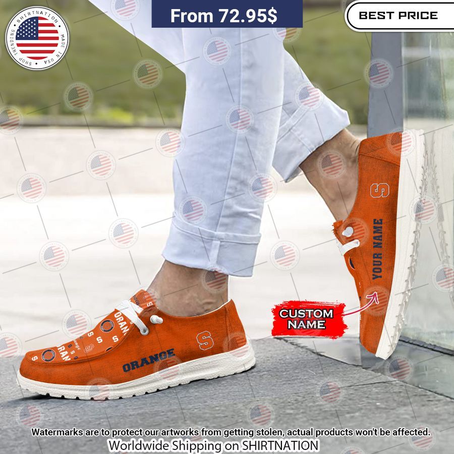 Syracuse Orange Custom Hey Dude Shoes You look beautiful forever