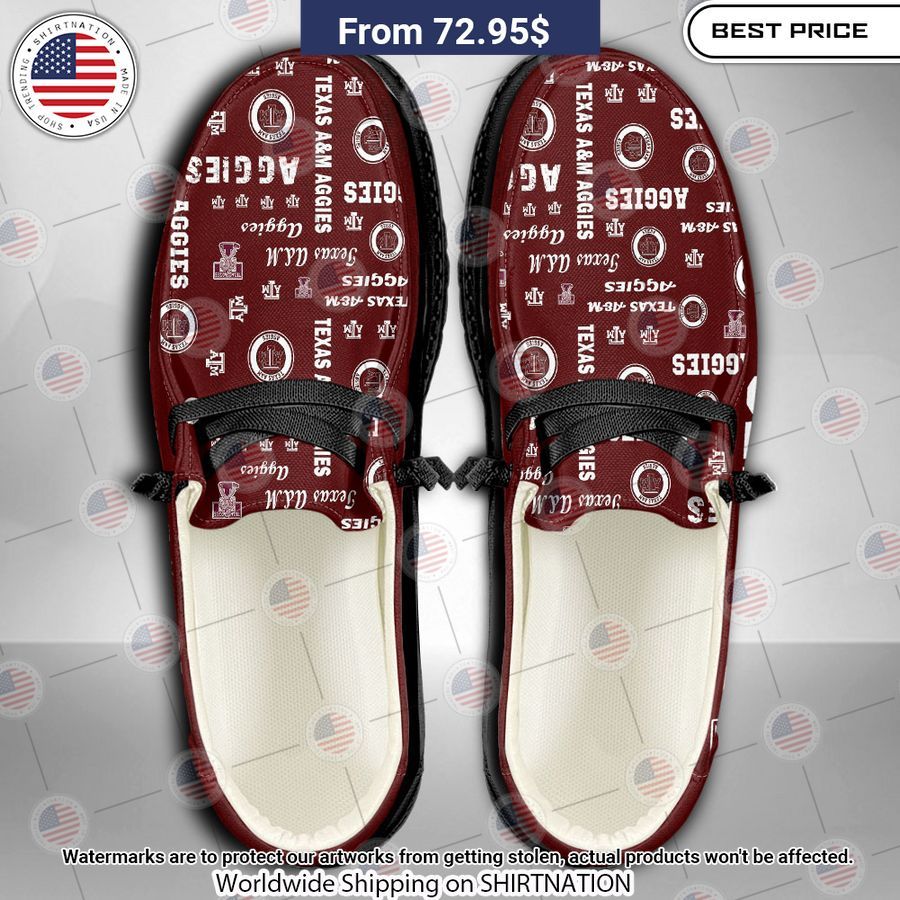 Texas A&M Aggies Custom Hey Dude Shoes Coolosm