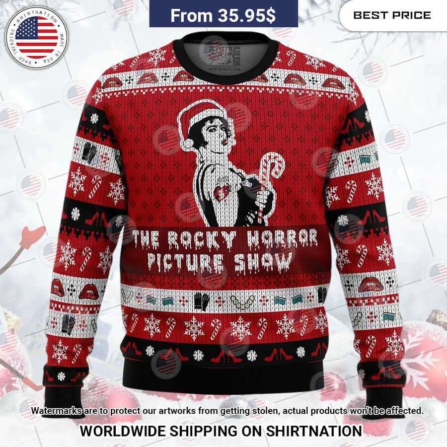 The Rocky Horror Picture Show Christmas Sweater Awesome Pic guys