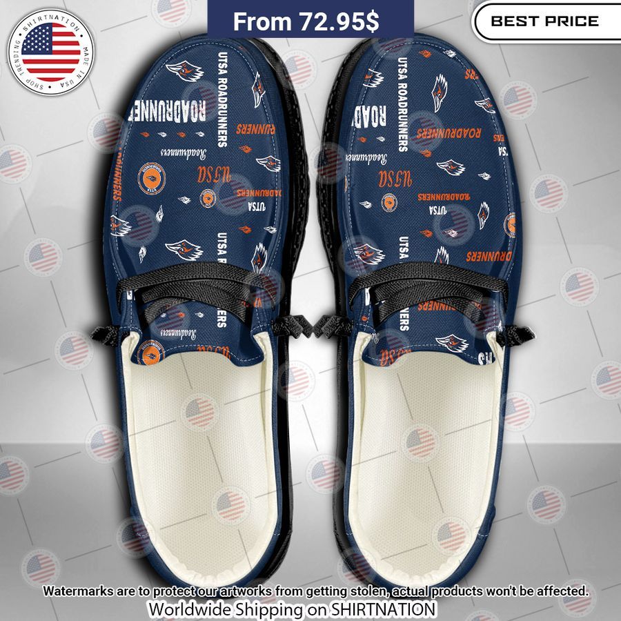 UTSA Roadrunners Custom Hey Dude Shoes Stand easy bro