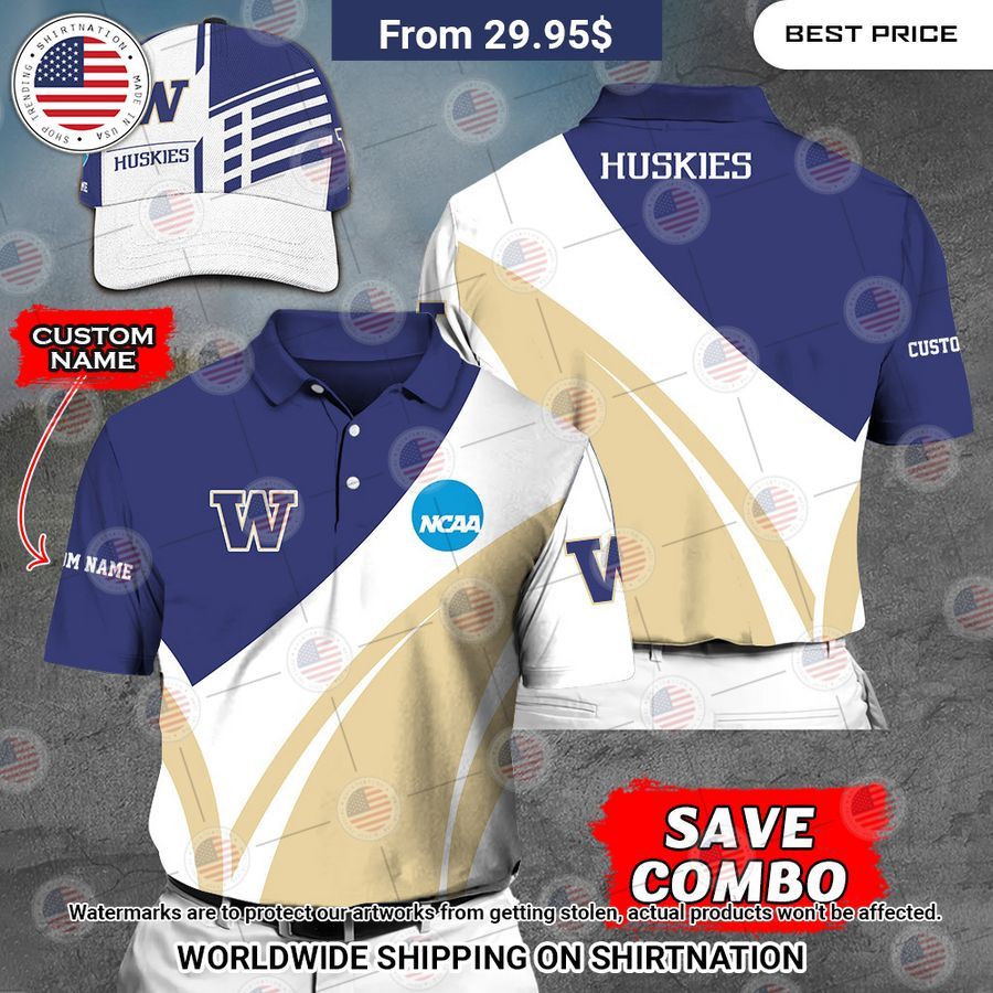 Washington Huskies Custom Polo Shirt You look fresh in nature