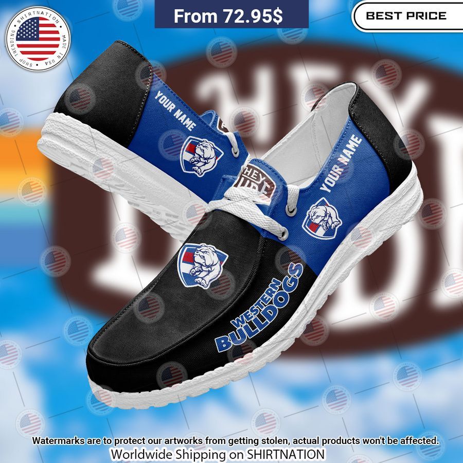 Western Bulldogs Custom Hey Dude Shoes Nice shot bro