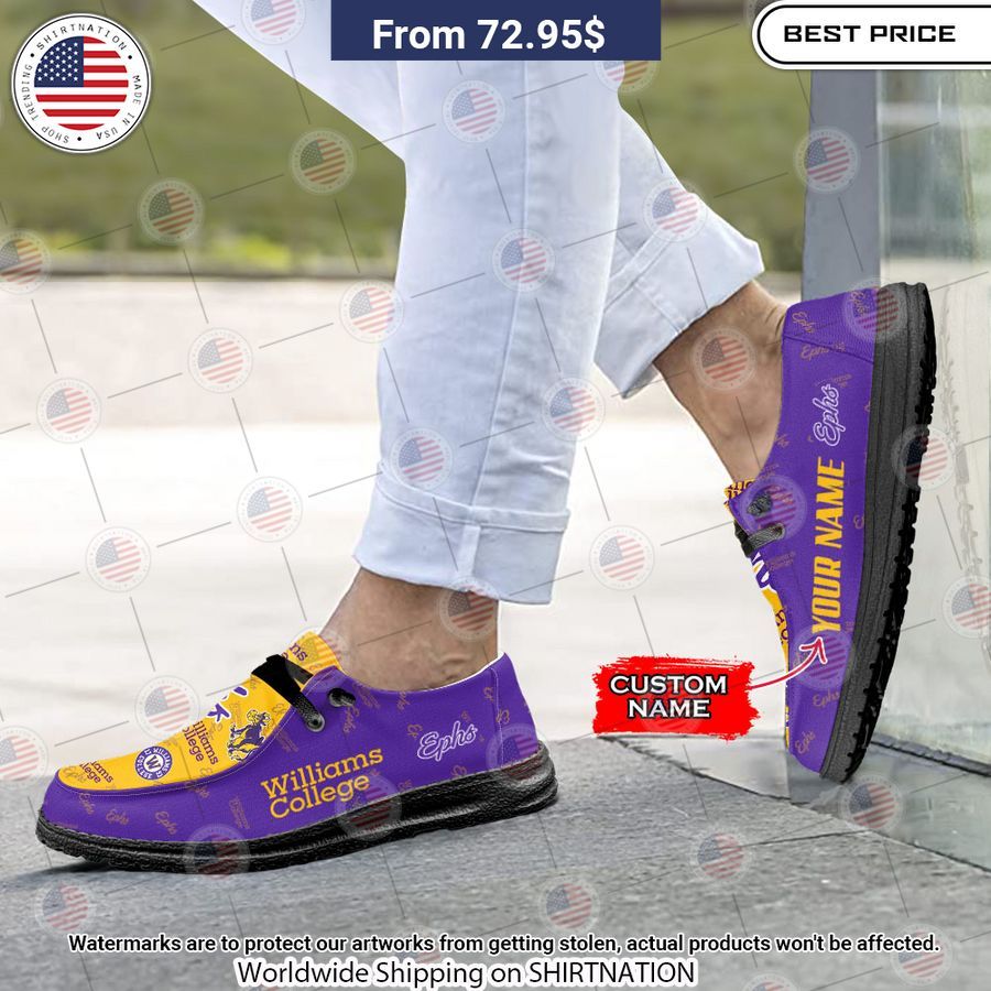 Williams College Custom Hey Dude Shoes You look handsome bro