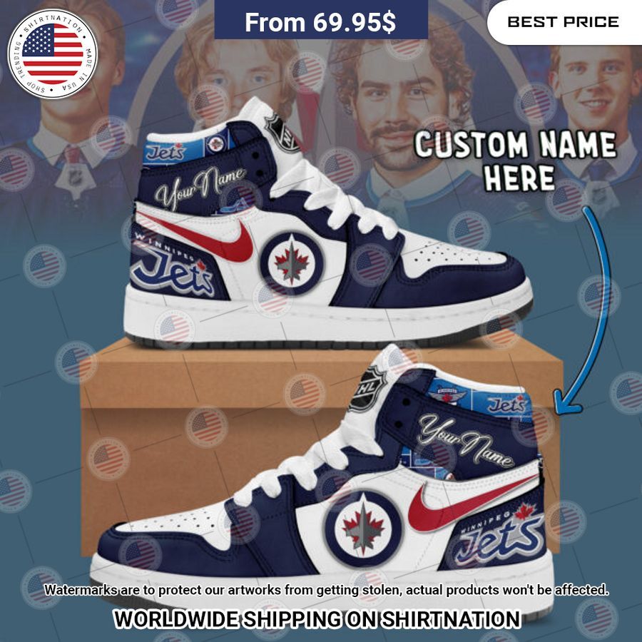 winnipeg jets custom nike air jordan high top shoes 2 391.jpg