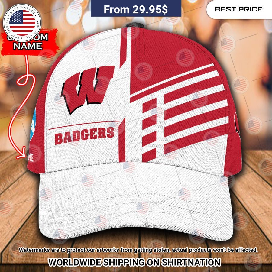 Wisconsin Badgers Custom Polo Shirt Speechless