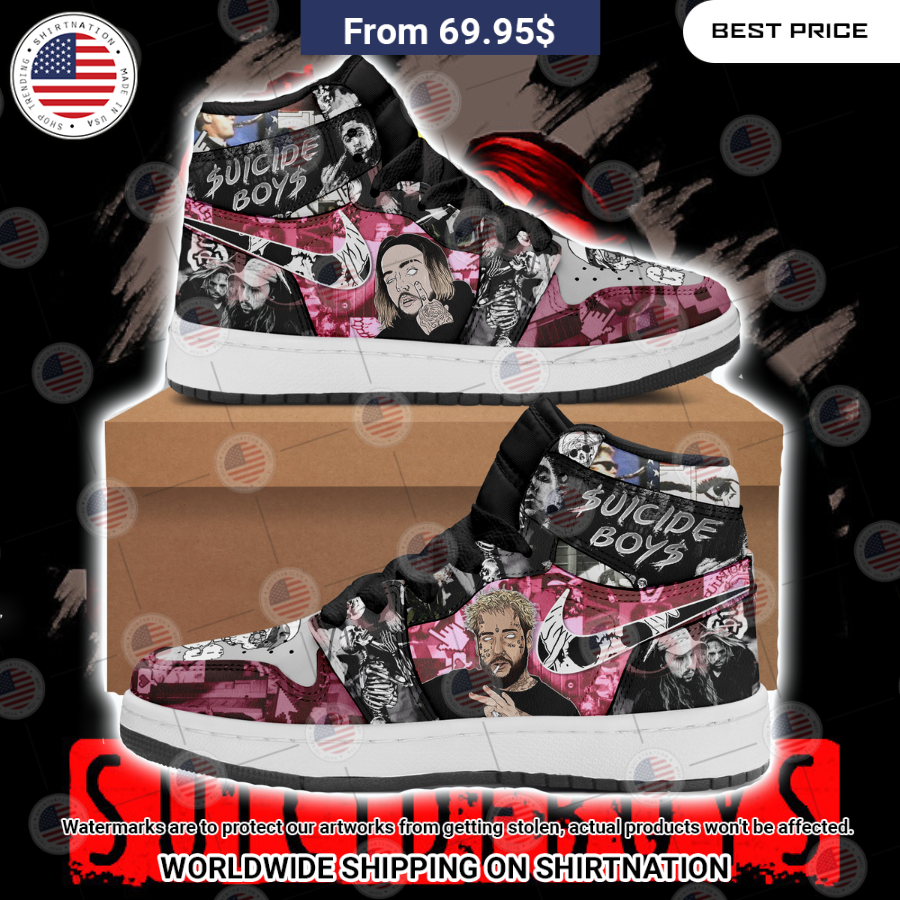 Suicideboys Hip hop Air Jordan High Top Shoes 2