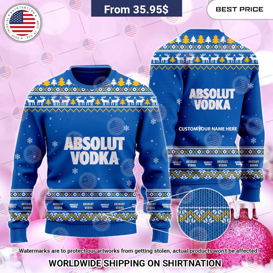 Absolut Vodka Custom Christmas Sweater Sizzling