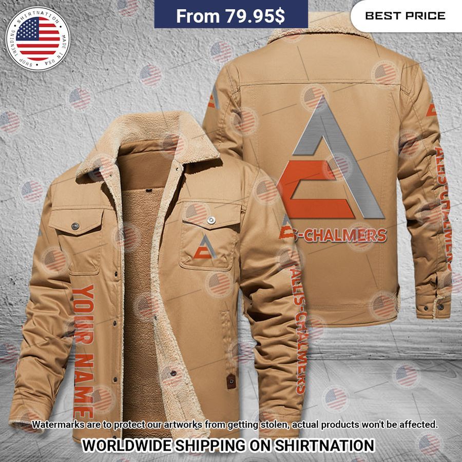 Allis Chalmers Custom Name Fleece Leather Jacket It is too funny