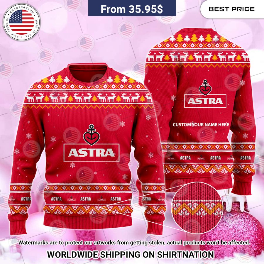 Astra Custom Christmas Sweater Two little brothers rocking together