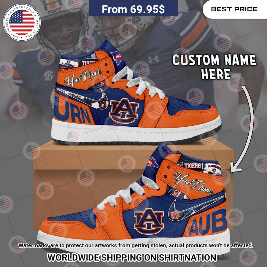 Auburn Tigers Custom Air Jordan 1 Such a scenic view ,looks great.