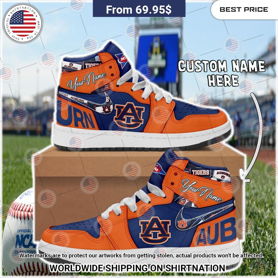 Auburn Tigers Custom Air Jordan 1 You look lazy