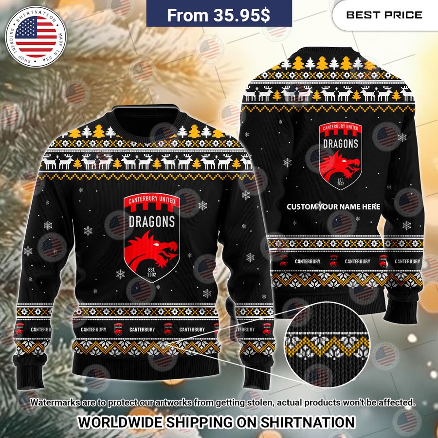 Canterbury Custom Christmas Sweater Loving click