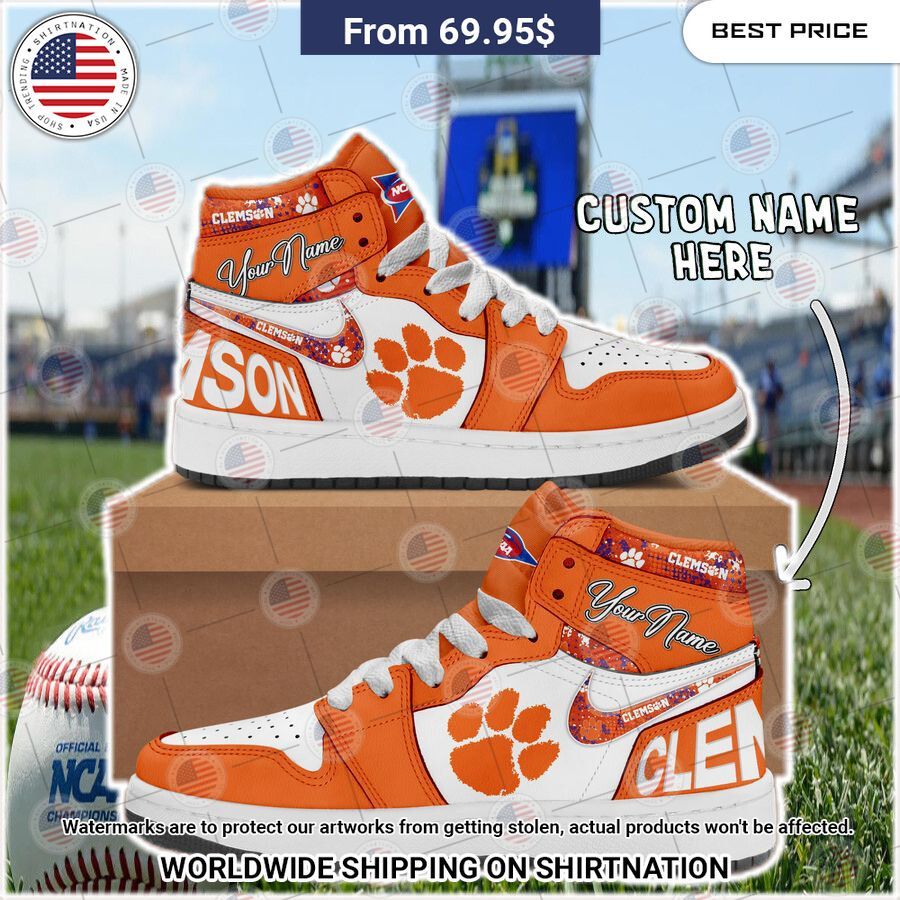 Clemson Tigers Custom Air Jordan 1 I am in love with your dress