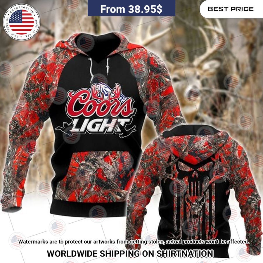 Coors Light Punisher Skull Camo Hoodie How did you learn to click so well