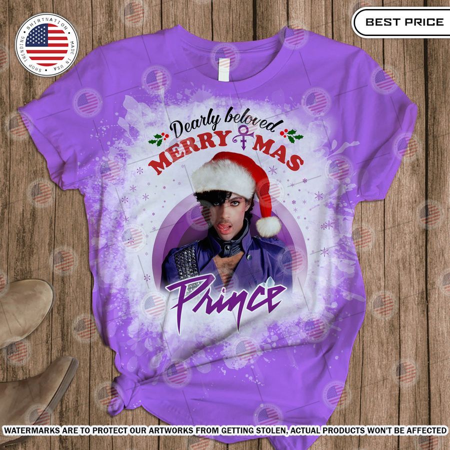 Dearly Beloved Merry Xmas Prince Pajamas Set Cutting dash