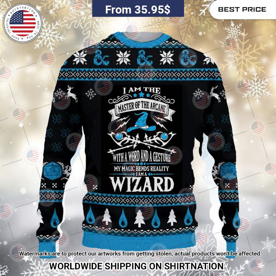 Dungeons n Dragons Wizard Christmas Sweater My favourite picture of yours